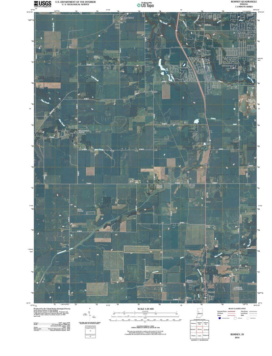 2010 Romney, in - Indiana - USGS Topographic Map