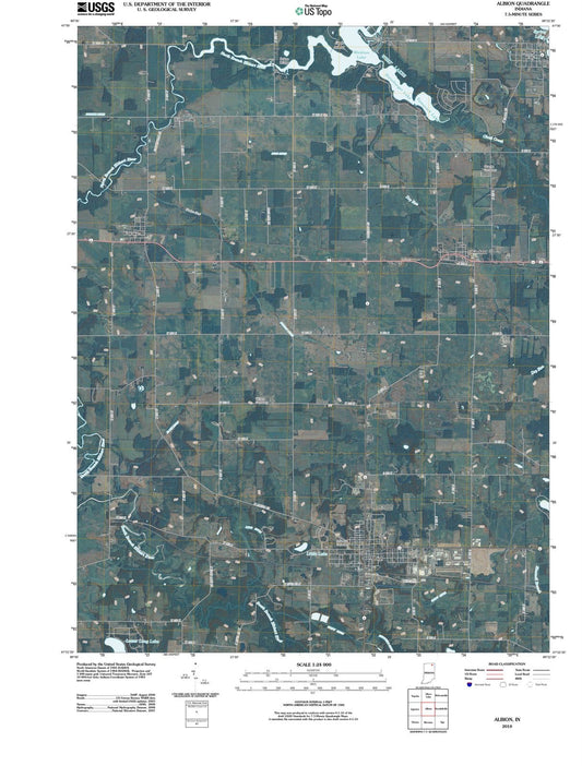 2010 Albion, in - Indiana - USGS Topographic Map