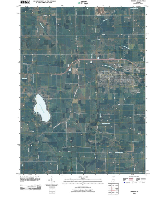 2010 Bremen, in - Indiana - USGS Topographic Map
