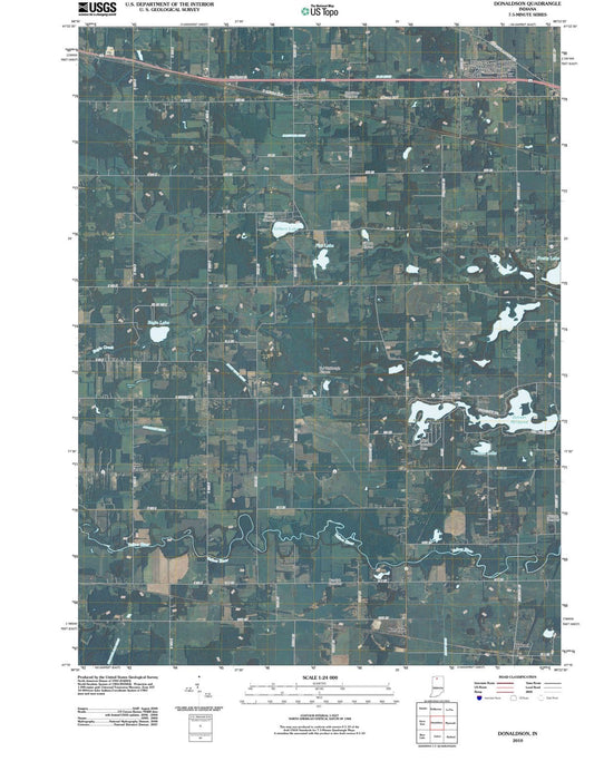 2010 Donaldson, in - Indiana - USGS Topographic Map