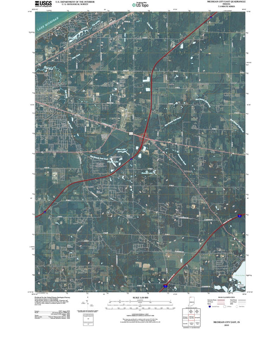 2010 Michigan City East, in - Indiana - USGS Topographic Map