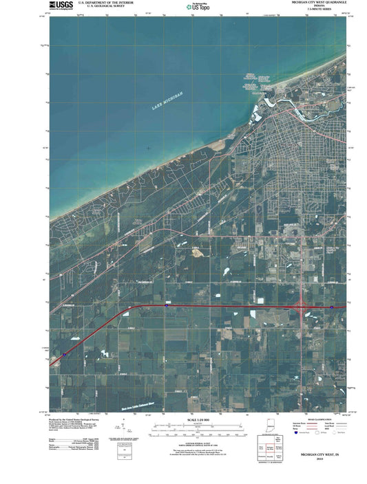 2010 Michigan City West, in - Indiana - USGS Topographic Map