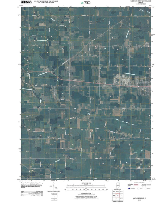2010 Nappanee West, in - Indiana - USGS Topographic Map