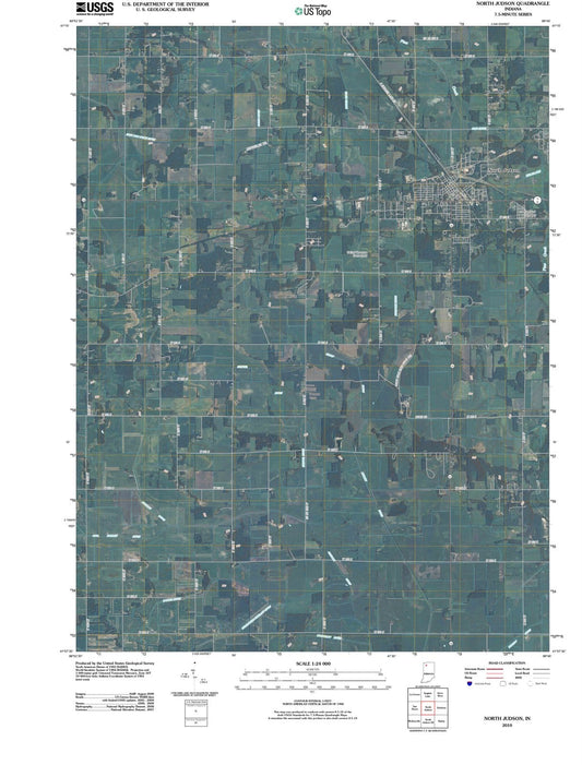 2010 North Judson, in - Indiana - USGS Topographic Map