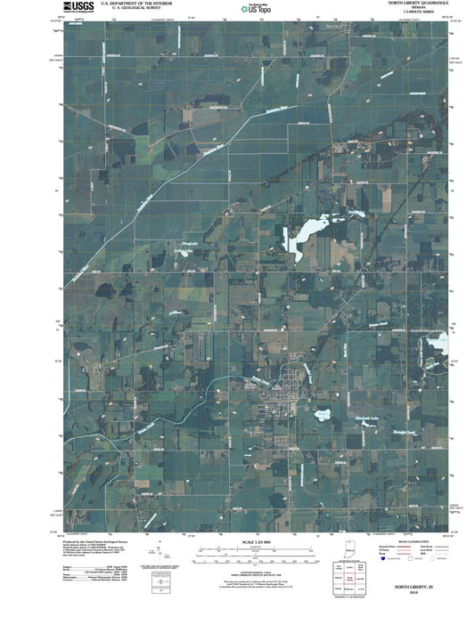 2010 North Liberty, in - Indiana - USGS Topographic Map