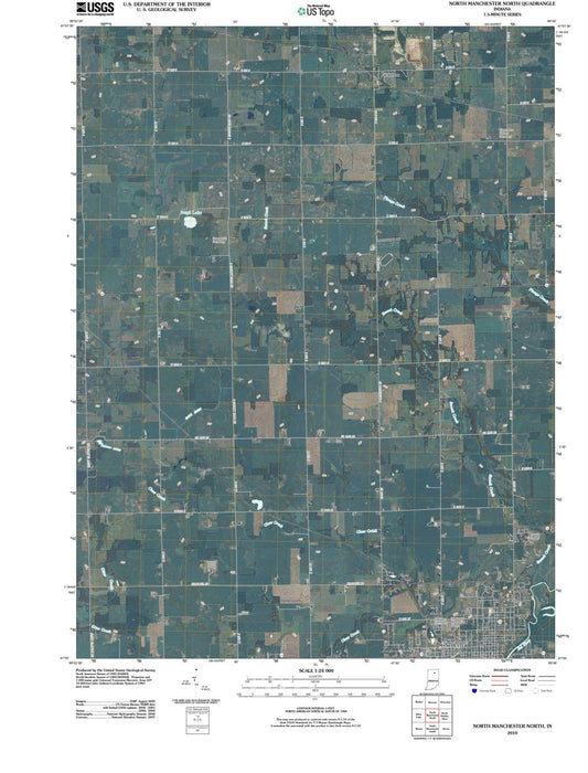 2010 North Manchester North, in - Indiana - USGS Topographic Map