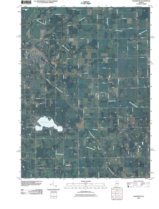 2010 Walkerton, in - Indiana - USGS Topographic Map
