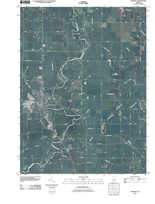 2010 Winamac, in - Indiana - USGS Topographic Map