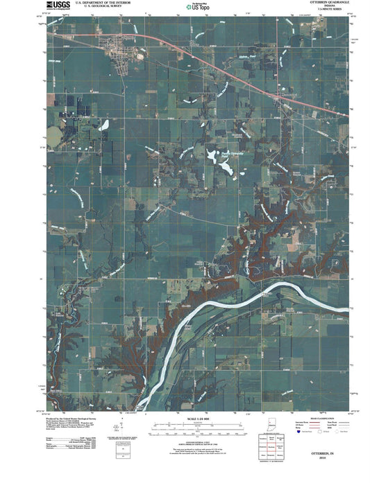 2010 Otterbein, in - Indiana - USGS Topographic Map