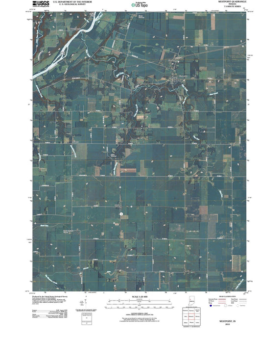 2010 Westpoint, in - Indiana - USGS Topographic Map