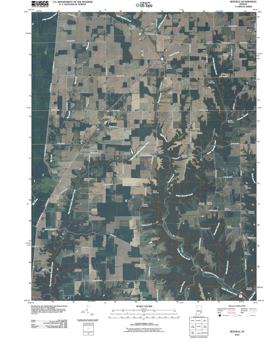 2010 Rexville, in - Indiana - USGS Topographic Map