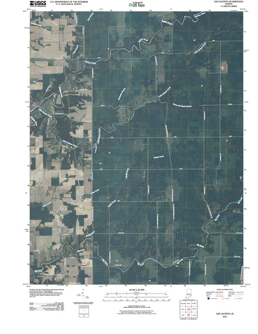 2010 San Jacinto, in - Indiana - USGS Topographic Map