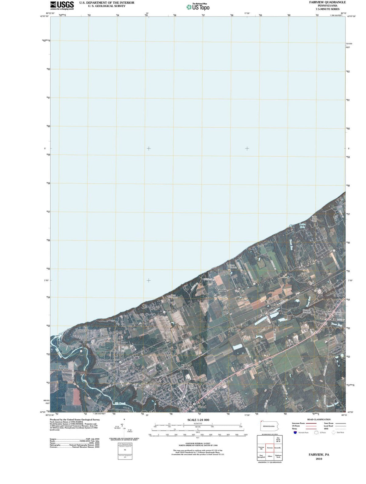 2010 Fairview, PA - Pennsylvania - USGS Topographic Map