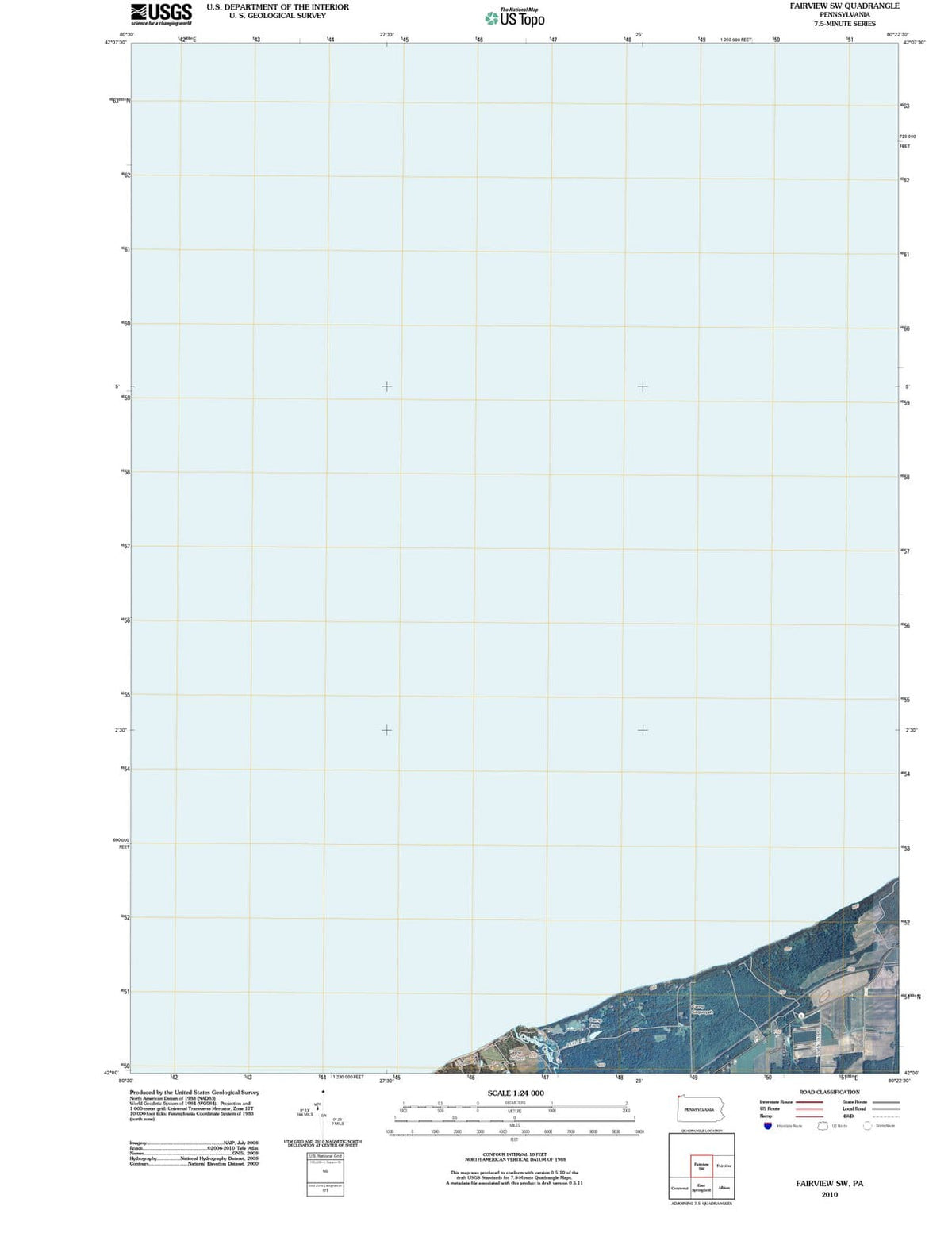 2010 Fairview, PA - Pennsylvania - USGS Topographic Map