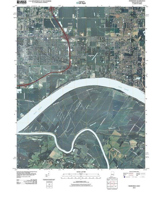 2010 Newburgh, in - Indiana - USGS Topographic Map
