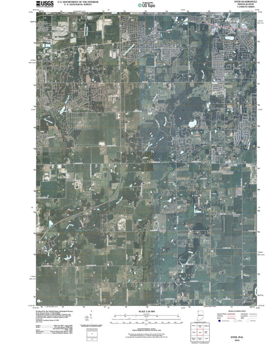 2010 Dyer, in - Indiana - USGS Topographic Map