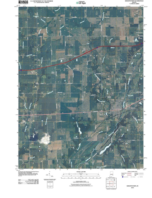2010 Knightstown, in - Indiana - USGS Topographic Map