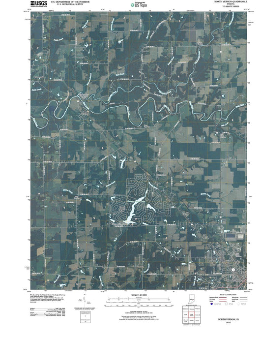 2010 North Vernon, in - Indiana - USGS Topographic Map