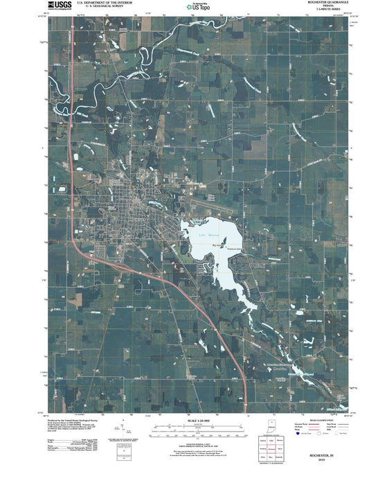 2010 Rochester, in - Indiana - USGS Topographic Map