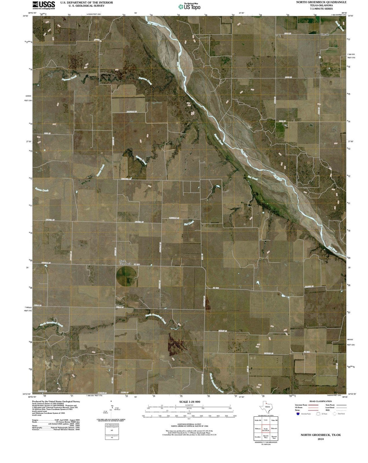 2010 North Groesbeck, TX - Texas - USGS Topographic Map