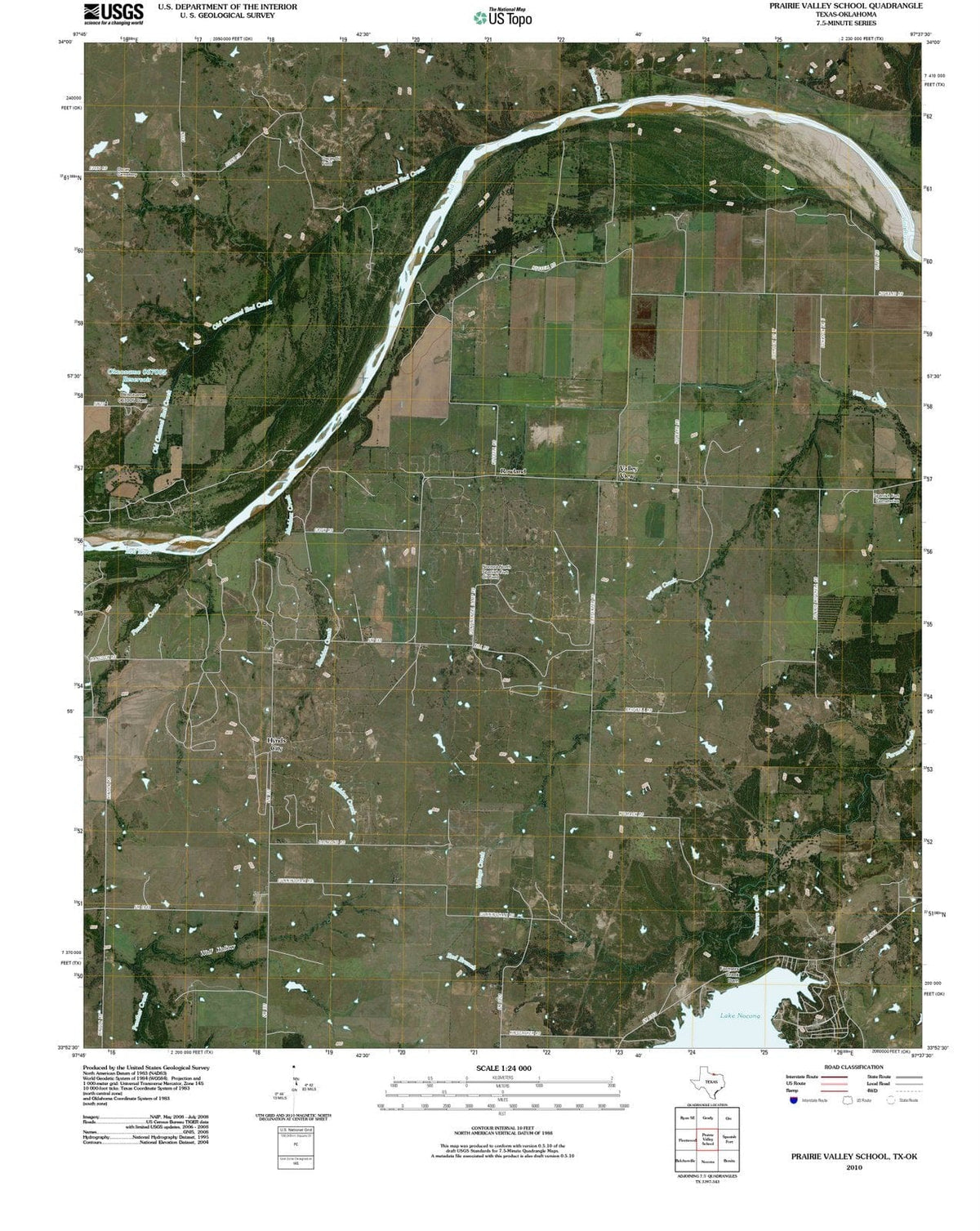 2010 Prairie Valley School, TX - Texas - USGS Topographic Map