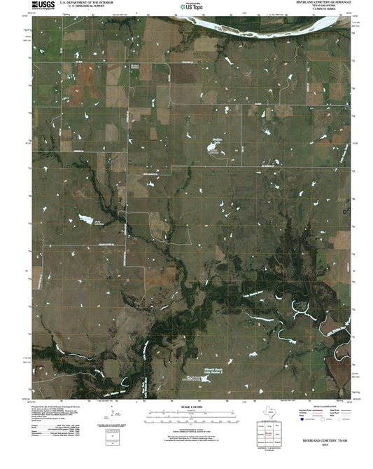 2010 Riverland Cemetery, TX - Texas - USGS Topographic Map