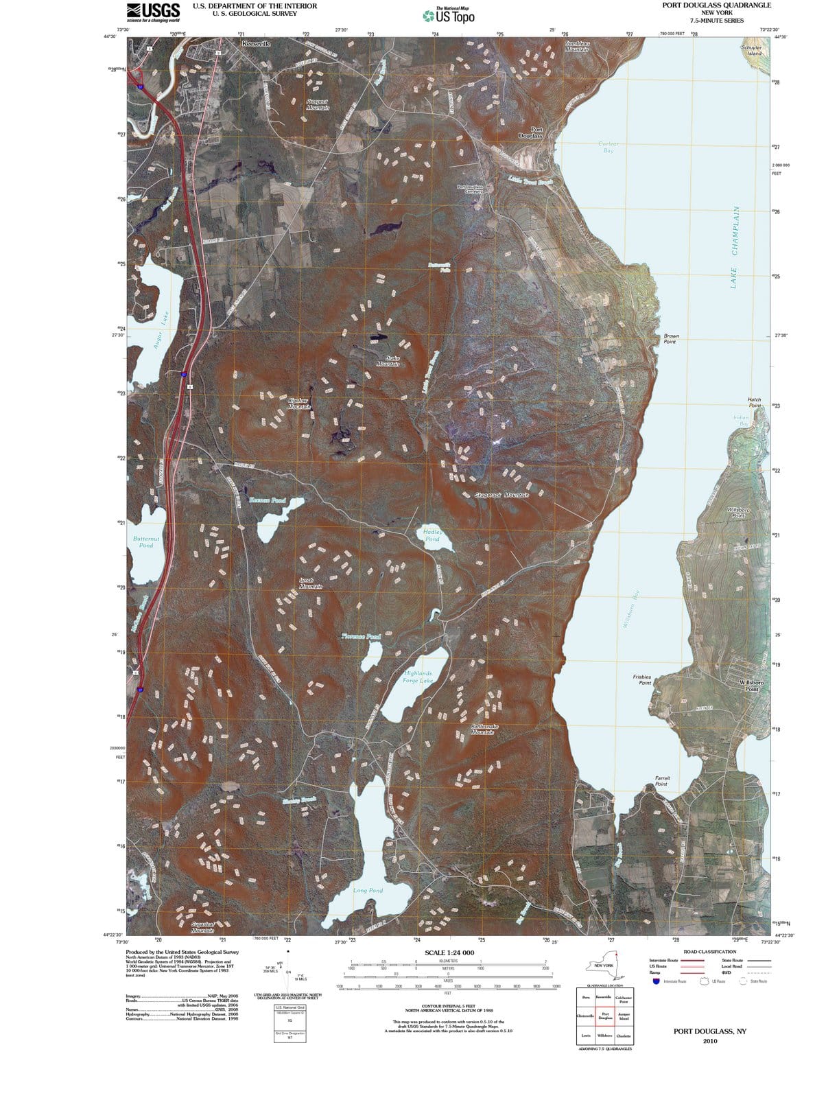 2010 Portouglass, NY - New York - USGS Topographic Map
