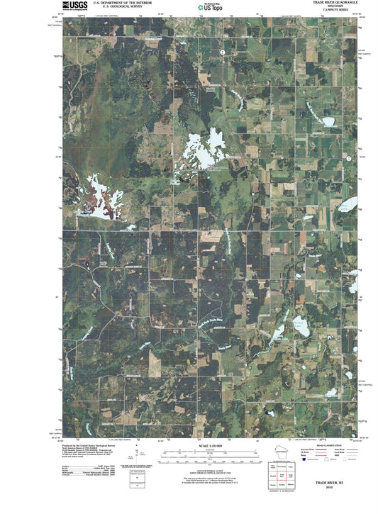 2010 Trade River, WI - Wisconsin - USGS Topographic Map