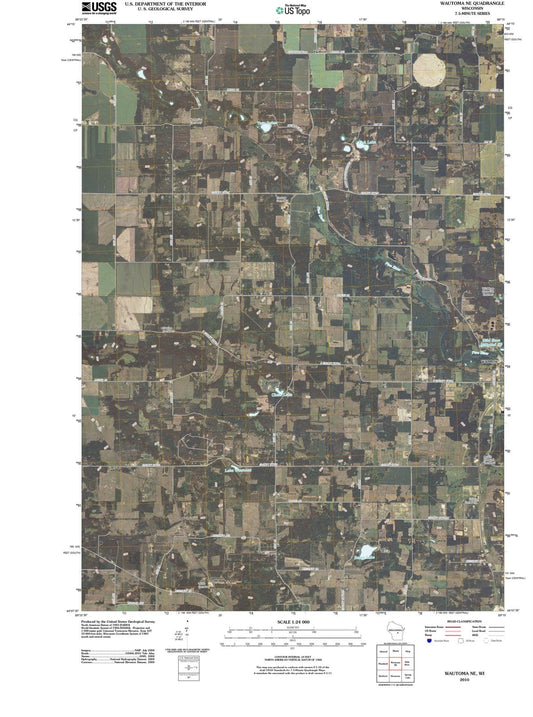 2010 Wautoma, WI - Wisconsin - USGS Topographic Map