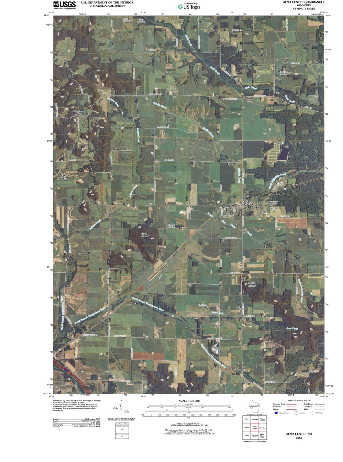 2010 Alma Center, WI - Wisconsin - USGS Topographic Map