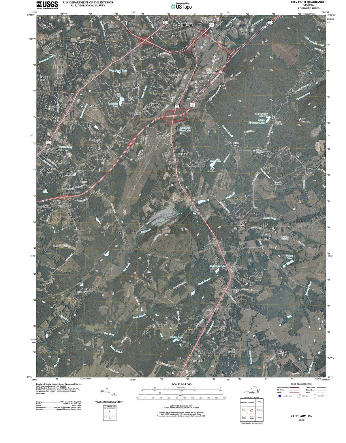2010 City Farm, VA - Virginia - USGS Topographic Map