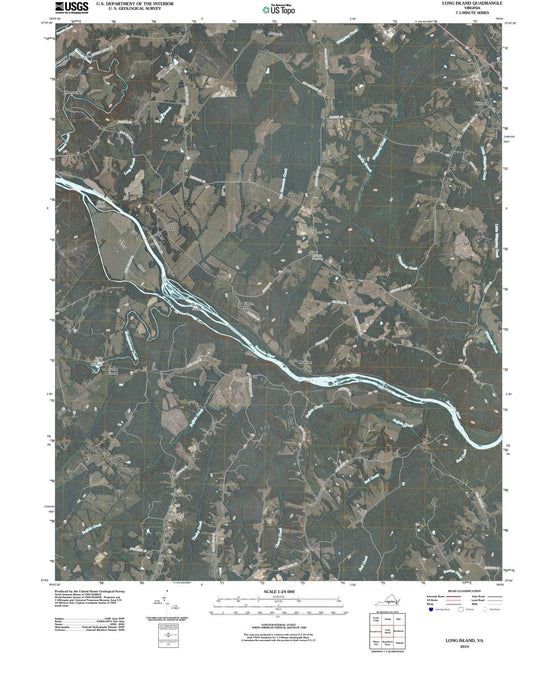 2010 Long Island, VA - Virginia - USGS Topographic Map