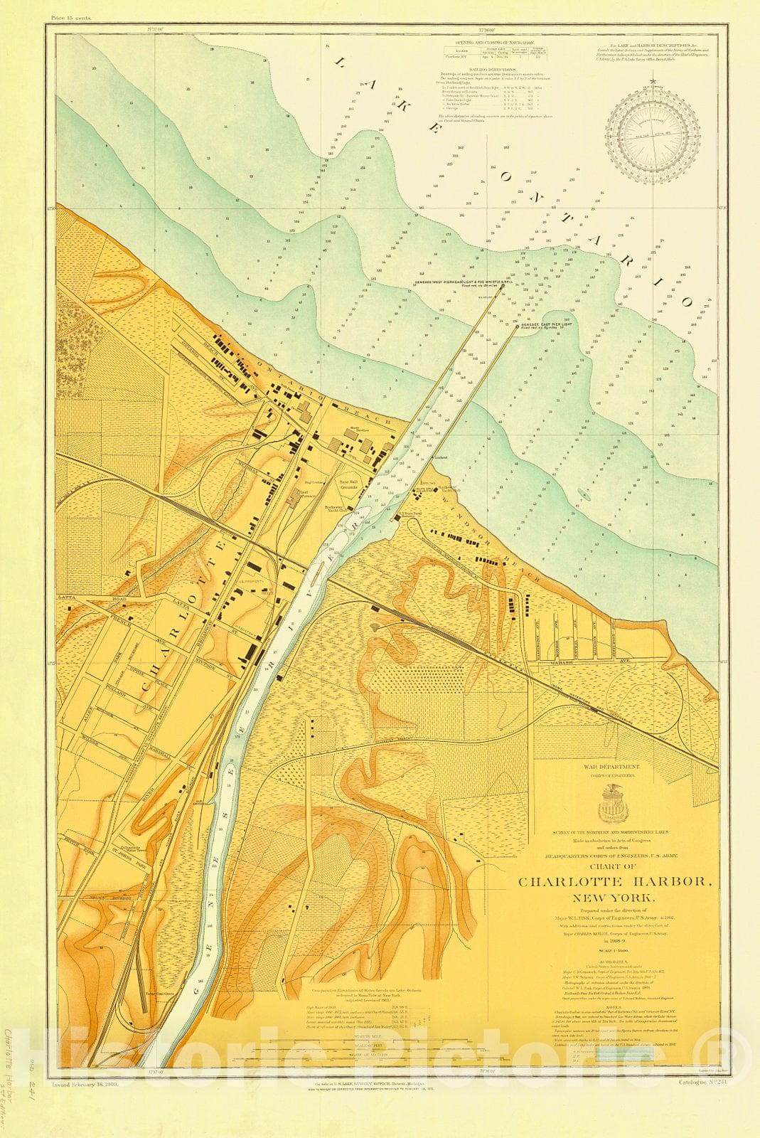 Historic Nautical Map - Charlotte Harbor, 1909 NOAA Chart - Vintage Wall Art