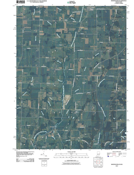 2010 Whitewater, in - Indiana - USGS Topographic Map