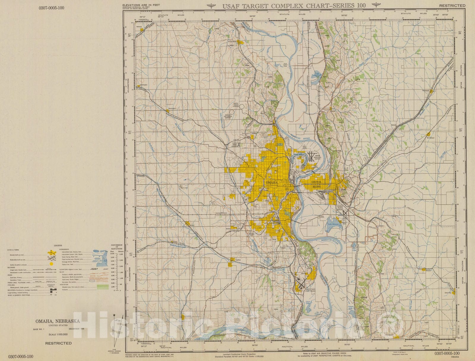 Historic Nautical Map - Omaha, 1948 AeroNOAA Chart - Vintage Wall Art