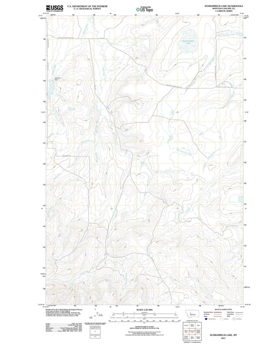 2011 Schrammeck Lake, MT - Montana - USGS Topographic Map