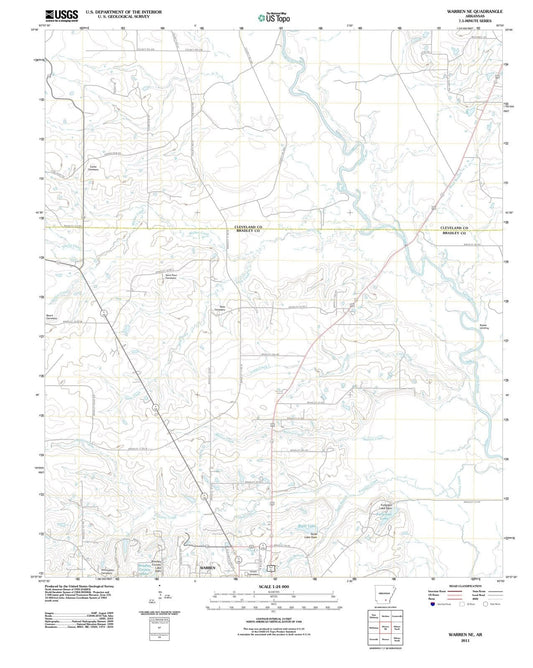 2011 Warren, AR - Arkansas - USGS Topographic Map