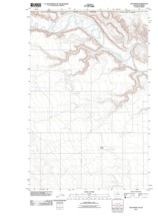 2011 Lost River, MT - Montana - USGS Topographic Map