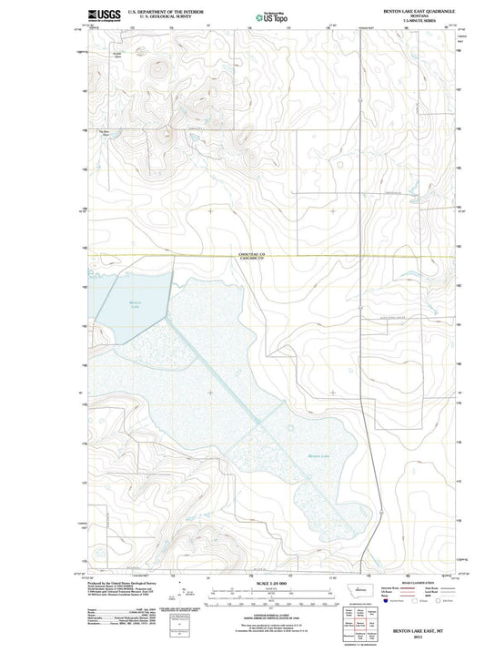 2011 Benton Lake East, MT - Montana - USGS Topographic Map