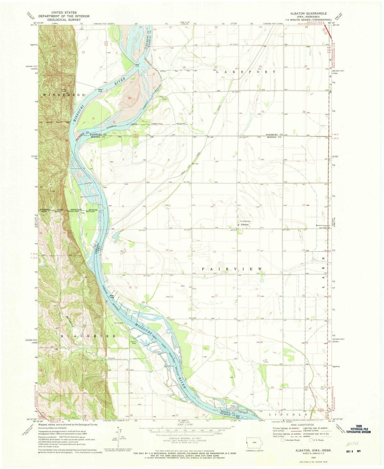1969 Albaton, IA - Iowa - USGS Topographic Map