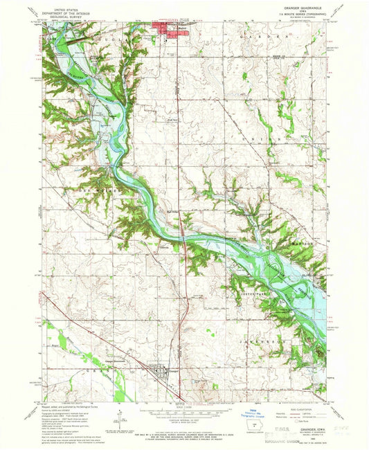 1965 Granger, IA - Iowa - USGS Topographic Map