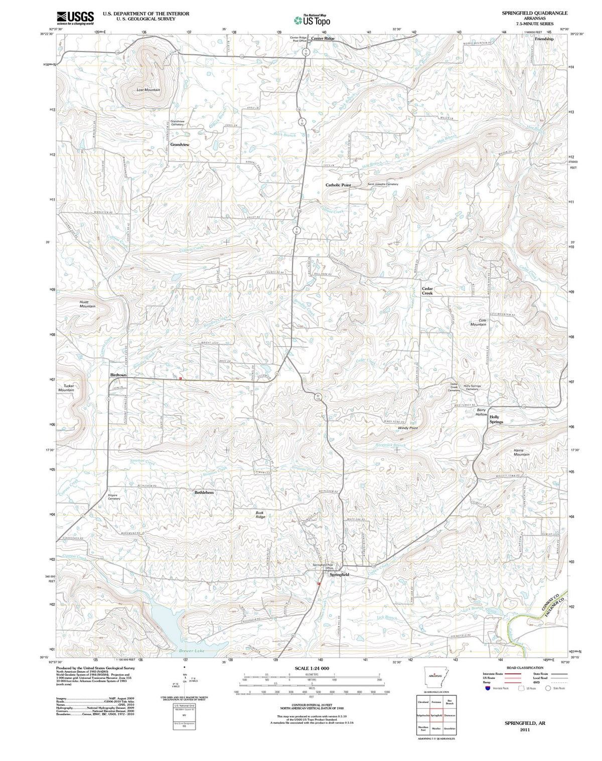 2011 Springfield, AR - Arkansas - USGS Topographic Map