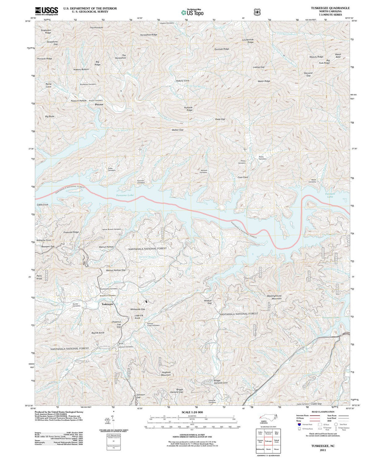 2011 Tuskeegee, NC - North Carolina - USGS Topographic Map