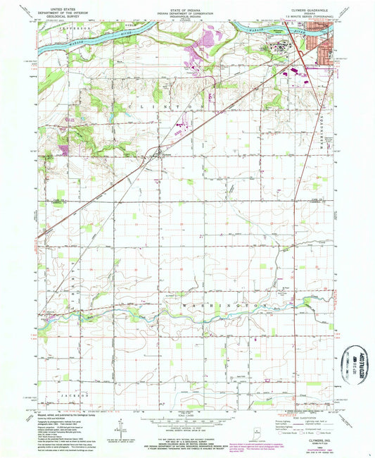 1962 Clymers, in - Indiana - USGS Topographic Map