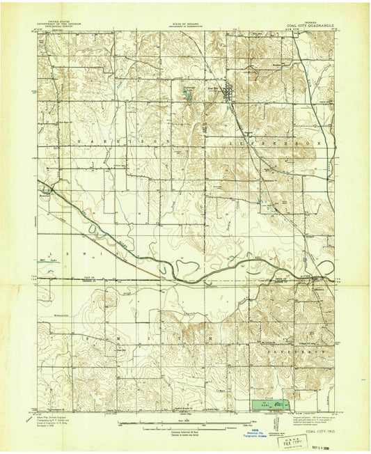 1938 Coal City, in - Indiana - USGS Topographic Map