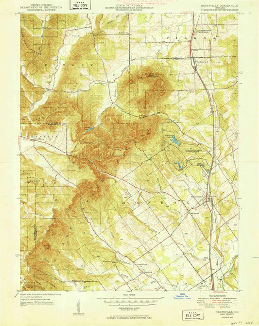 1949 Henryville, in - Indiana - USGS Topographic Map