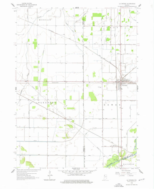1958 La Crosse, in - Indiana - USGS Topographic Map