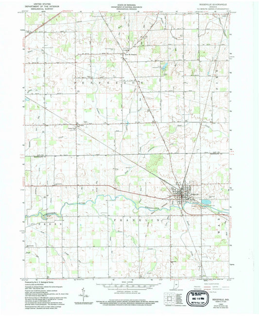 1960 Ridgeville, in - Indiana - USGS Topographic Map