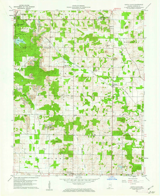 1960 Santa Claus, in - Indiana - USGS Topographic Map