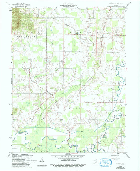 1959 Tampico, in - Indiana - USGS Topographic Map